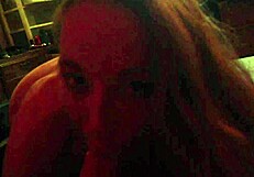 Blonde Girlfriend Teases with Cock Sucking