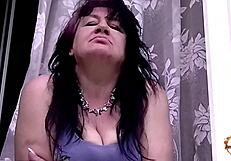 klaudiaambergirl is licking ass in the window and getting cum in her mouth, so hot!