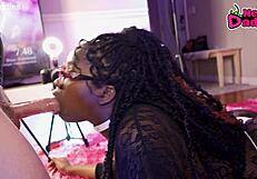 Black 28 ~ 20 Year Old Ebony Whore Inhales White Daddy