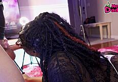 Black 28 ~ 20 Year Old Ebony Whore Inhales White Daddy