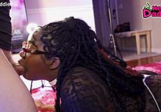 Black 28 ~ 20 Year Old Ebony Whore Inhales White Daddy