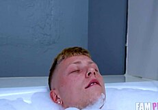 parker sims, soak and stroke addyson james' stepmom surprise in this taboo pov scene