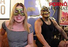 Gabily loves Spartano's big black cock fucking her, making cuckold husband mad 😈. She moans loudly during rough session.