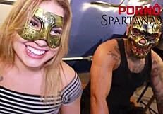 Gabily loves Spartano's big black cock fucking her, making cuckold husband mad 😈. She moans loudly during rough session.