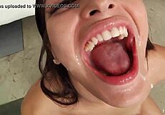 Six loads of cum dumped in her mouth