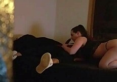 Amber Uses Her Warm Mouth on Rookie Cameraman's Interracial Cock