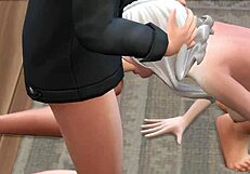 group sex on the floor and on the chair with multiple amateurs