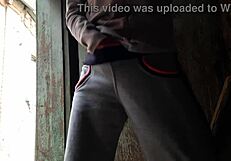 i caught my neighbor masturbating and gave her a hard strap-on fuck - lesbian fun