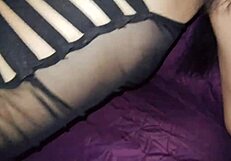 Slow deep anal with my skinny wife after bathroom.