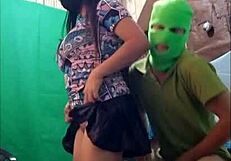 Stepmother seduces stepson wildly