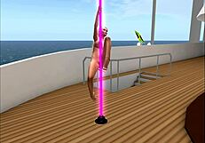 Kassie Teasing Camel Toe in Porno Star Club?