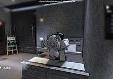 quietly fucking a fan on the bed 😏