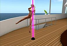 Kassie Teasing Camel Toe in Porno Star Club?