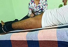 Indian girl enjoys doggy style with husband friend