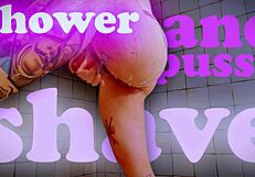 giantess invites you to watch her shave, but be careful with the water