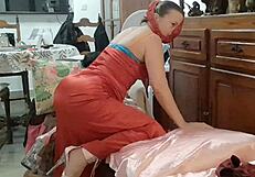 French Amateur Clothed Sex In Lingerie Outfit Garter Belt Bra Thong