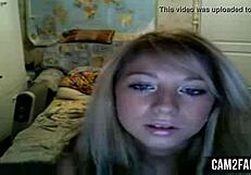 Hot Blonde Webcam Babe Performs