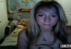 Hot Blonde Webcam Babe Performs