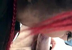 Mixed BBW sucking dick hard!