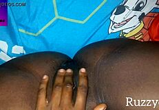 Touching her unwashed creamy early morning pussy ruzzyde!