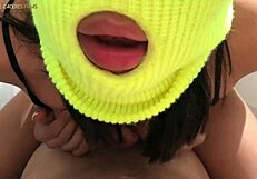 Enormous BBW ass gets dominated by a massive cock outdoors in Spanish porn