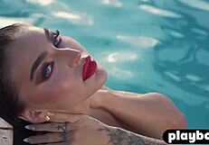 Glamorous Natural Milf Emily Rinaudo Strips Naked