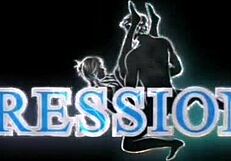 stepsister was surprise to see her stepbrother big cock and she grab it and swallow it so hard on her pussy