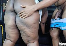 Big dick fucks fat ass MILF hard!