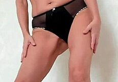 Milf Eggs in Pussy Biology Closeup Insemination Handjob with Cum Creampie