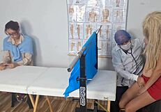 Stepmother takes stepdaughter to gynecologist for first time.