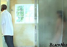 Ebony BBW Gets Rough Anal Fucking From Step Dad's Big Black Cock