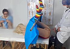 Stepmother takes stepdaughter to gynecologist for first time.