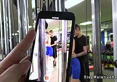 he fucked his stepsister in the gym changing room