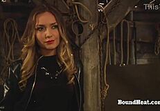 Slave feels intense pleasure from mistress's touch