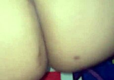 Fat ass over east gets creampied by big black cock