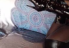 Total Black With Fishnets Pantyhose And Boots Over The Knee