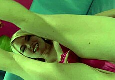 Krissy lynn greases up for monster cock fuck