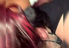 Emo girl begs for black cock face fuck