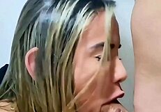 Studying College Colleague's Anatomy on Sofa with Anal and Pussy Play