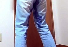 I peed my jeans cuz my bro's in the bathroom!