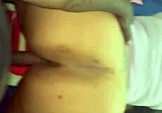 Fat ass over east gets creampied by big black cock