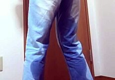 I peed my jeans cuz my bro's in the bathroom!