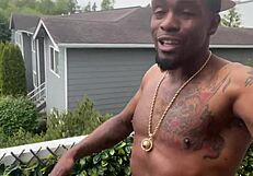 Rome Major mounts her playfully in Italy