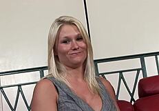 Blondie shows huge boobs