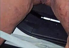 She pees then I lick her pussy dry