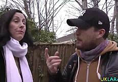 Stockings milf jizzed ass