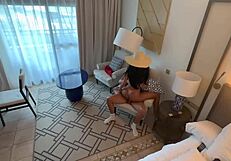 Bubble butt latina fucked hard while parents are away!