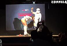 Star wars ass in acrobatic hardcore sex with big tits brunette