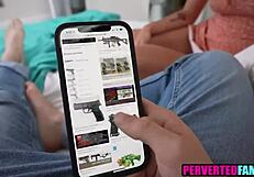 Hey, watch as the blonde stepsister gives her stepbrother an intense footjob before riding his cock hard.