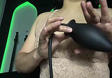 Astarioth guides male anal dilation with joi